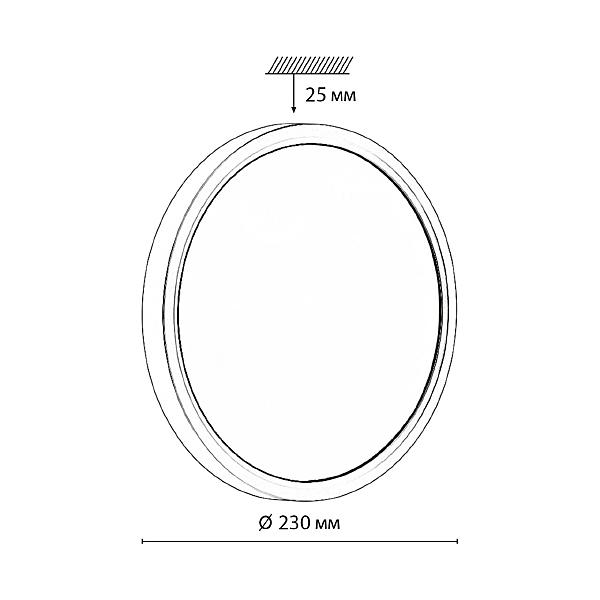 Настенно потолочный светильник Sonex Omega White 7661/18L