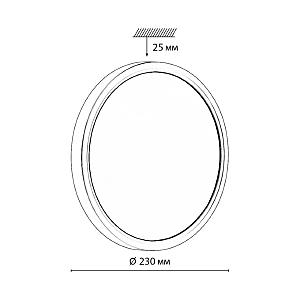 Настенно потолочный светильник Sonex Omega White 7661/18L