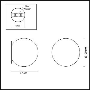 Настенное бра Odeon Light Marbella 6684/5CL