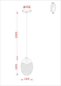 Светильник подвесной Arte Lamp A2095SP-1GO