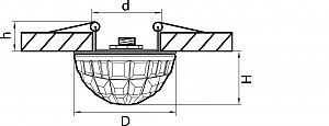 Встраиваемый светильник Lightstar Botto Cr 004180