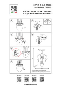 Настенное бра Lightstar Cigno Collo 751654