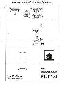 Накладной светильник Brizzi Aras BR08093