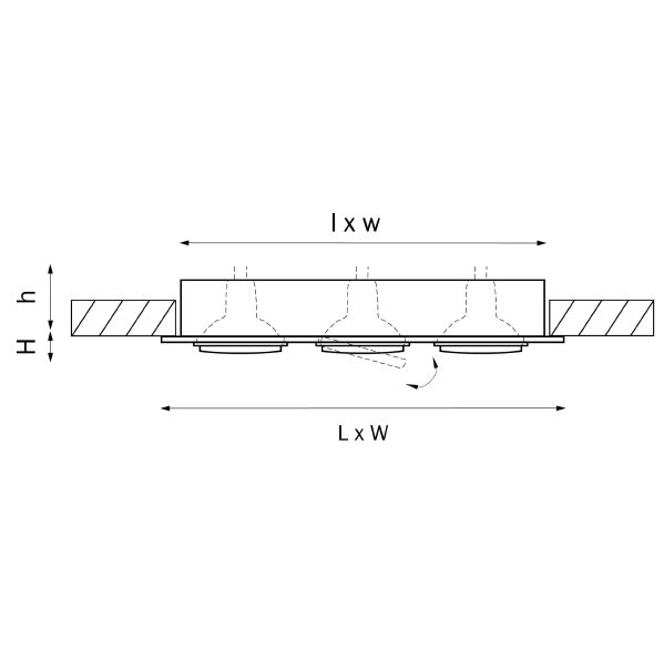 Встраиваемый светильник Lightstar Singo 011603