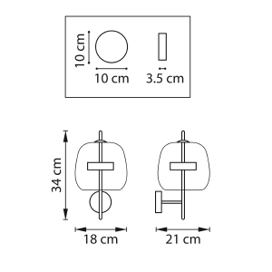 Настенное бра Lightstar Cupola 804618