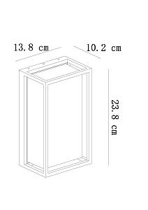 Уличный настенный светильник Arte Lamp Marfik A2322AL-1BR