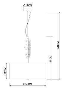 Подвесная люстра Arte Lamp Taygeta A4097SP-5CC