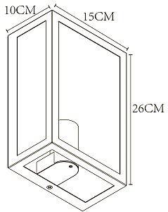 Уличный настенный светильник Arte Lamp Belfast A4569AL-1BR