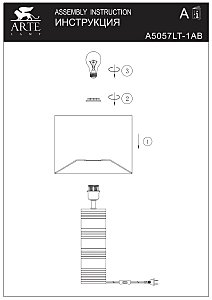 Декоративная лампа Arte Lamp Maia A5057LT-1AB