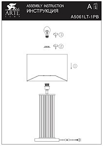 Декоративная лампа Arte Lamp Veil A5061LT-1PB