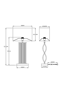 Декоративная лампа Arte Lamp Veil A5061LT-1PB