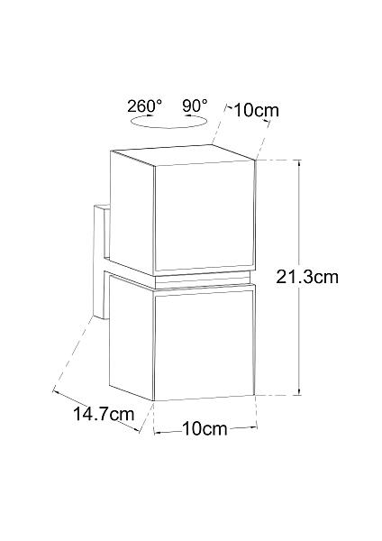 Уличный настенный светильник Arte Lamp Belgrade A5193AL-2BK