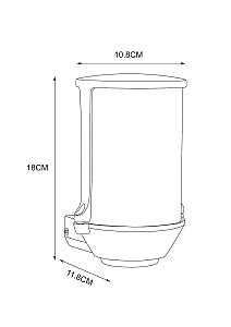 Уличный настенный светильник Arte Lamp Minchir A8306AL-1BK