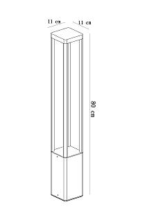 Уличный наземный светильник Arte Lamp Pherkad A2728PA-1BK