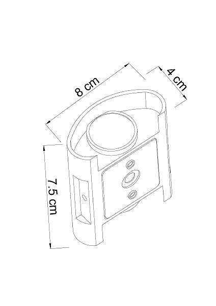 Уличный настенный светильник Arte Lamp Bosto A3122AL-2BK