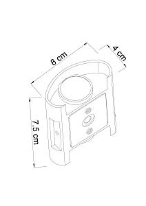 Уличный настенный светильник Arte Lamp Bosto A3122AL-2BK