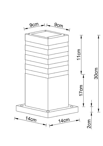 Уличный наземный светильник Arte Lamp Heather A4413FN-1BK