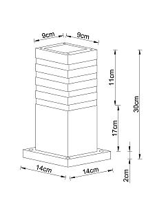 Уличный наземный светильник Arte Lamp Heather A4413FN-1BK