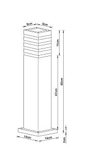 Уличный наземный светильник Arte Lamp Heather A4416PA-1BK