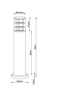 Уличный наземный светильник Arte Lamp Tokyo A5316PA-1BK