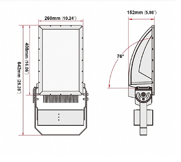 Прожектор уличный Светон CB-C0302125 Галеон 1-150-К40-П/КС/ПР-4К80-Л65