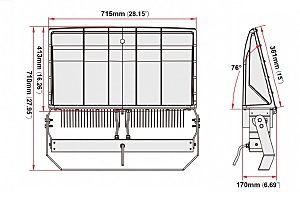 Прожектор уличный Светон CB-C0306125 Галеон 3-300-К65-П/КС/ПР-4К80-Л65