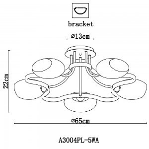 Потолочная люстра Arte Lamp Liverpool A3004PL-5WA