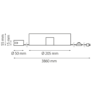 Мобильный блок питания (в розетку) Lightstar Nove 508157