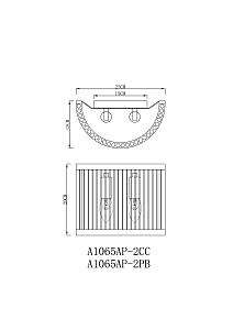 Настенное бра Arte Lamp Anetta A1065AP-2CC