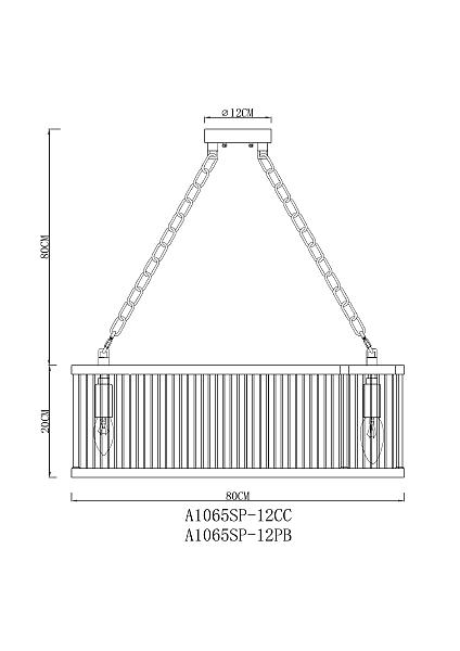 Подвесная люстра Arte Lamp Anetta A1065SP-12CC