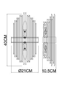 Настенное бра Arte Lamp Fedelta A1068AP-2CC