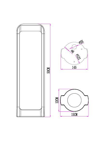 Уличный наземный светильник Arte Lamp Suhail A1646PA-1BK