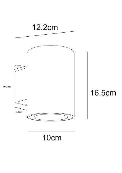 Уличный настенный светильник Arte Lamp Torcular A1813AL-2BK