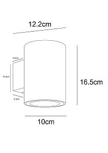 Уличный настенный светильник Arte Lamp Torcular A1813AL-2BK