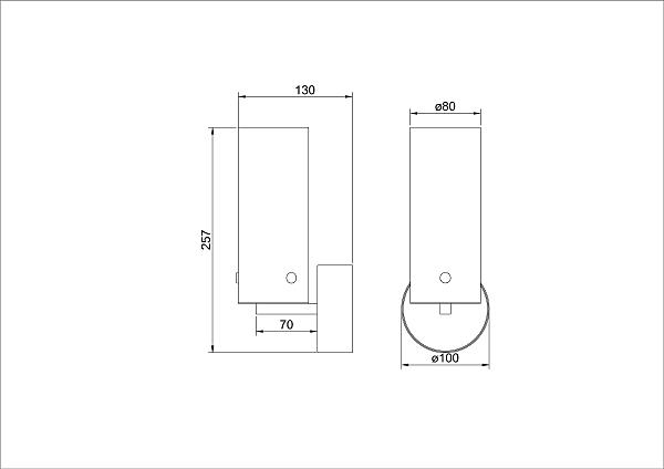 Настенное бра Arte Lamp Lanterna A3606AP-8BK