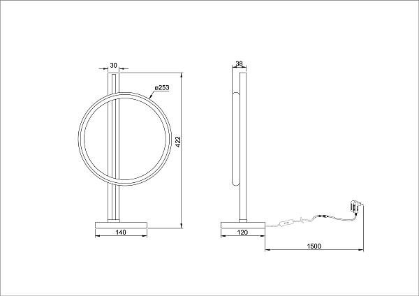 Настольная лампа Arte Lamp Fluido A3913LT-10BK