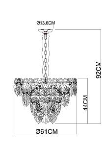 Подвесная люстра Arte Lamp Kapri A4078LM-9CC