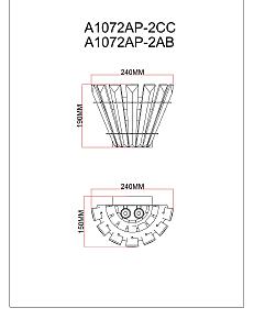 Настенное бра Arte Lamp Florizel A1072AP-2AB