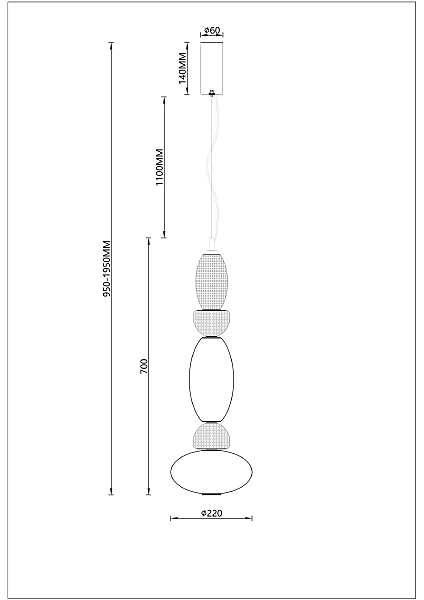 Светильник подвесной Divinare Ambra 5016/17 SP-20