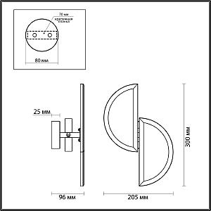 Настенный светильник Odeon Light EXCLUSIVE Toscana 5447/2W