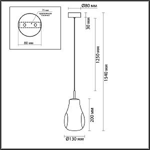 Светильник подвесной Odeon Light Nave 5098/4LC