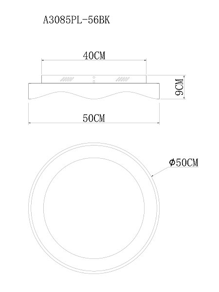 Светильник потолочный Arte Lamp Ankaa A3085PL-56BK