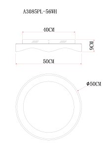 Светильник потолочный Arte Lamp Ankaa A3085PL-56WH