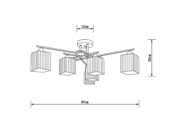 Потолочная люстра Arte Lamp Largo A4497PL-6AB