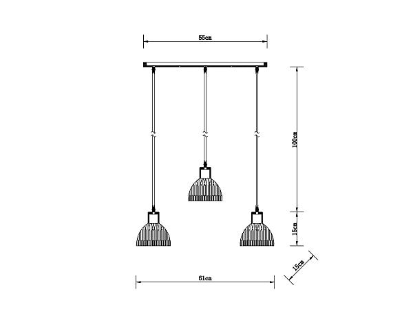 Светильник подвесной Arte Lamp Lancaster A5869SP-3BK