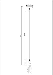 Светильник подвесной Arte Lamp Mark A7047SP-1BK