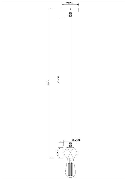 Светильник подвесной Arte Lamp Mark A7049SP-1BK