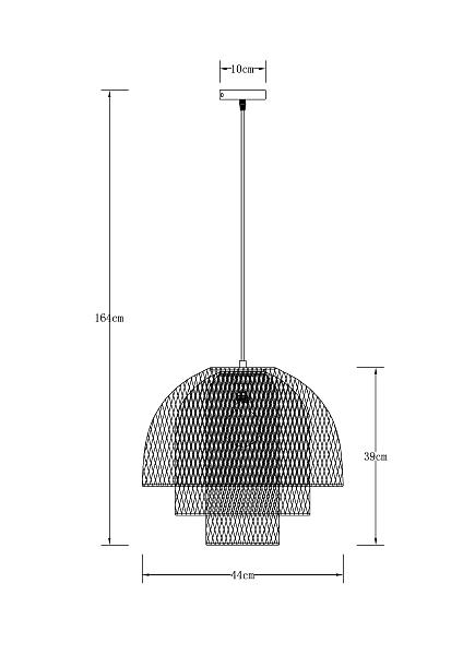 Светильник подвесной Arte Lamp Castello A7064SP-1BK