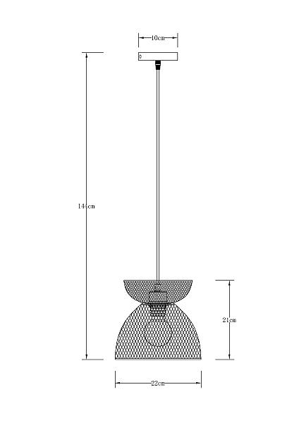 Светильник подвесной Arte Lamp Castello A7065SP-1BK