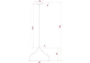 Светильник подвесной Arte Lamp Carmel A7076SP-1BK